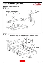 Preview for 12 page of Coaster Eastern King 300523KE Assembly Instructions Manual