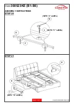 Preview for 13 page of Coaster Eastern King 300523KE Assembly Instructions Manual