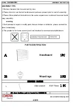 Preview for 2 page of Coaster EASTERN KING 300525KE Assembly Instruction