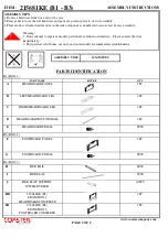 Preview for 2 page of Coaster EASTERN KING BED 215681KEB1 Assembly Instructions Manual