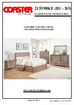 Preview for 1 page of Coaster EASTERN KING STORAGE BED Assembly Instructions