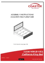 Preview for 1 page of Coaster Eleanor 223361KW Assembly Instructions Manual