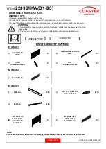 Preview for 2 page of Coaster Eleanor 223361KW Assembly Instructions Manual