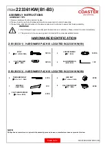 Preview for 3 page of Coaster Eleanor 223361KW Assembly Instructions Manual