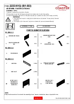 Preview for 2 page of Coaster Eleanor 223361Q-S4 Assembly Instructions Manual