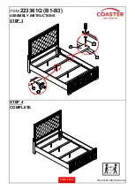 Preview for 5 page of Coaster Eleanor 223361Q-S4 Assembly Instructions Manual