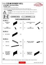 Preview for 2 page of Coaster Eleanor 223461KW Assembly Instructions Manual