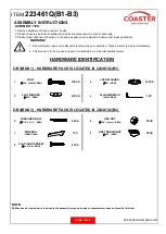 Preview for 3 page of Coaster Eleanor 223461Q Assembly Instructions Manual