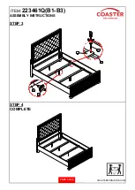 Preview for 5 page of Coaster Eleanor 223461Q Assembly Instructions Manual