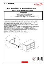 Preview for 2 page of Coaster Eleanor 223565 Assembly Instructions