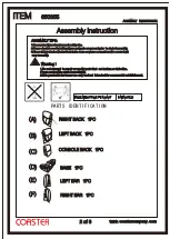 Preview for 2 page of Coaster FINE FURNITURE 650355 Assembly Instruction