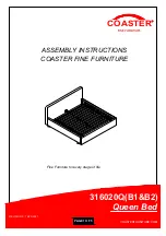 Preview for 1 page of Coaster Gregory 316020Q Assembly Instructions Manual