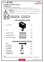 Preview for 2 page of Coaster Hartshill 881284 Assembly Instructions Manual