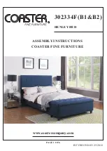 Preview for 1 page of Coaster HENLEY BED 302334F Assembly Instructions Manual