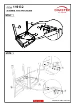 Preview for 3 page of Coaster Jakob 115132 Assembly Instructions