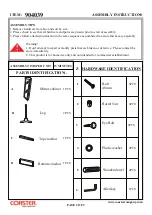 Preview for 2 page of Coaster JEWELRY CHEVAL MIRROR 904039 Assembly Instructions