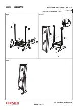 Preview for 3 page of Coaster JEWELRY CHEVAL MIRROR 904039 Assembly Instructions