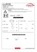 Preview for 2 page of Coaster Kamilah 511153 Assembly Instructions