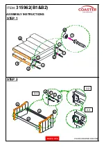 Preview for 4 page of Coaster Kingston 315962 Assembly Instructions Manual