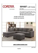 Coaster LAF Chaise 501687 Assembly Instruction Manual preview