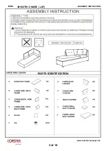 Preview for 2 page of Coaster LAF Chaise 501687 Assembly Instruction Manual