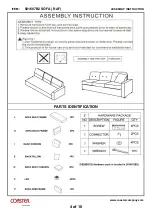 Preview for 4 page of Coaster LAF Chaise 501687 Assembly Instruction Manual