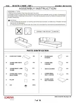 Preview for 7 page of Coaster LAF Chaise 501687 Assembly Instruction Manual