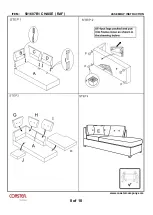 Preview for 8 page of Coaster LAF Chaise 501687 Assembly Instruction Manual