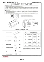 Preview for 9 page of Coaster LAF Chaise 501687 Assembly Instruction Manual