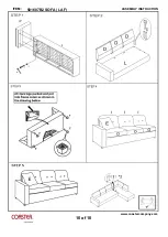 Preview for 10 page of Coaster LAF Chaise 501687 Assembly Instruction Manual