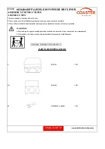 Предварительный просмотр 10 страницы Coaster LAF POWER2 603440LRPP Assembly Instructions Manual