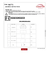 Preview for 2 page of Coaster LOVESEAT 506772 Assembly Instructions