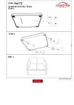 Preview for 3 page of Coaster LOVESEAT 506772 Assembly Instructions