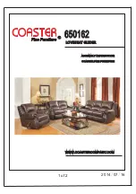 Preview for 1 page of Coaster LOVESEAT GLIDER 650162 Assembly Instruction