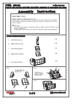 Preview for 2 page of Coaster LOVESEAT GLIDER 650162 Assembly Instruction