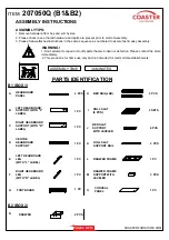 Предварительный просмотр 2 страницы Coaster Marion 207050Q B1 Assembly Instructions Manual