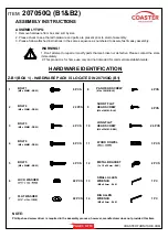 Предварительный просмотр 3 страницы Coaster Marion 207050Q B1 Assembly Instructions Manual