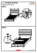 Предварительный просмотр 9 страницы Coaster Marion 207050Q B1 Assembly Instructions Manual