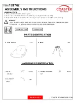 Preview for 2 page of Coaster Mina 193762 Assembly Instructions