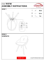 Preview for 3 page of Coaster Mina 193762 Assembly Instructions