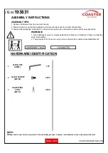Preview for 3 page of Coaster Mina 193831 Assembly Instructions