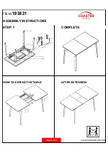 Preview for 4 page of Coaster Mina 193831 Assembly Instructions