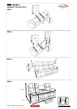 Preview for 3 page of Coaster Motion Sofa 602441 Assembly Instructions