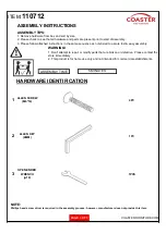 Preview for 3 page of Coaster Paulita 110712 Assembly Instructions