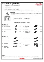 Preview for 2 page of Coaster Sadie 300638 Assembly Instructions Manual