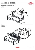 Preview for 4 page of Coaster Scarlett 300642 Assembly Instructions Manual