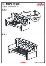 Preview for 5 page of Coaster Scarlett 300642 Assembly Instructions Manual