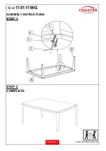 Preview for 3 page of Coaster Stevie 115111WG Assembly Instructions