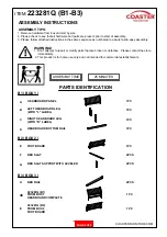 Preview for 2 page of Coaster Stillwood 223281Q Assembly Instructions Manual