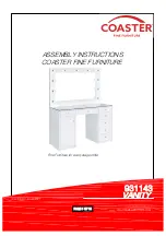 Preview for 1 page of Coaster VANITY 931143 Assembly Instructions Manual